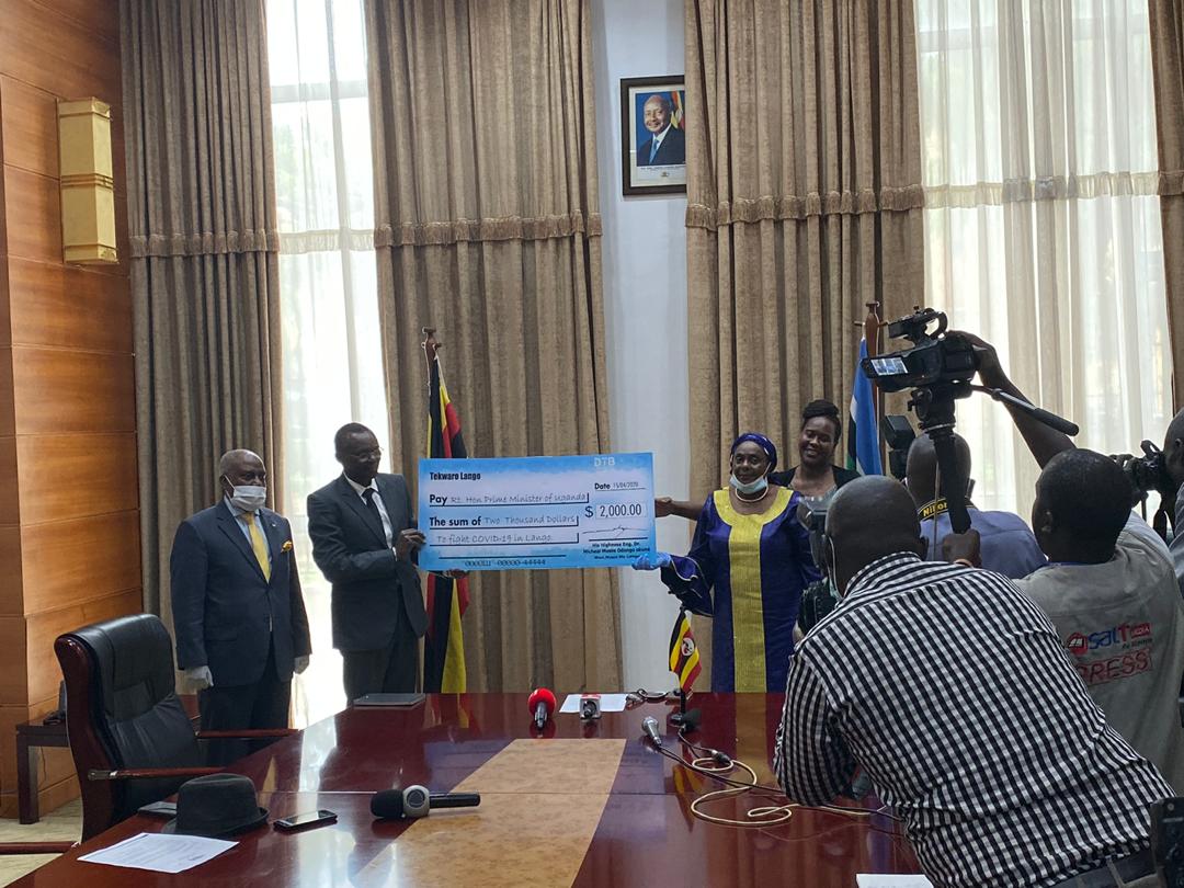 Tekwaro Lango’s humble contribution to govt for coronavirus fight