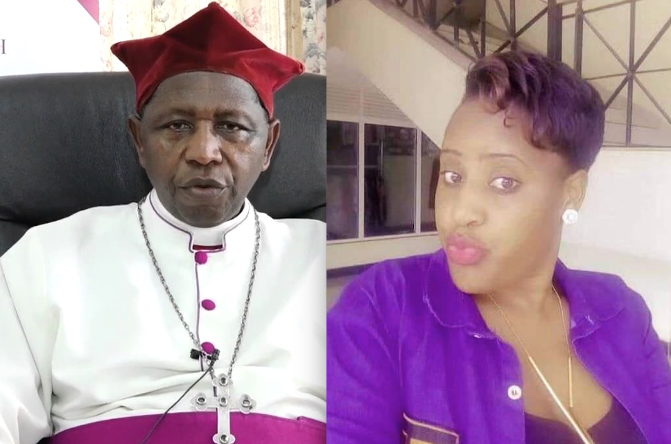 Archbishop Ntagali and the women he confessed to meeting. Courtesy photo.
