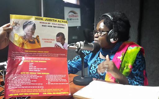 Judith Alyek hosted by Radio Wa recently. Courtesy photo.