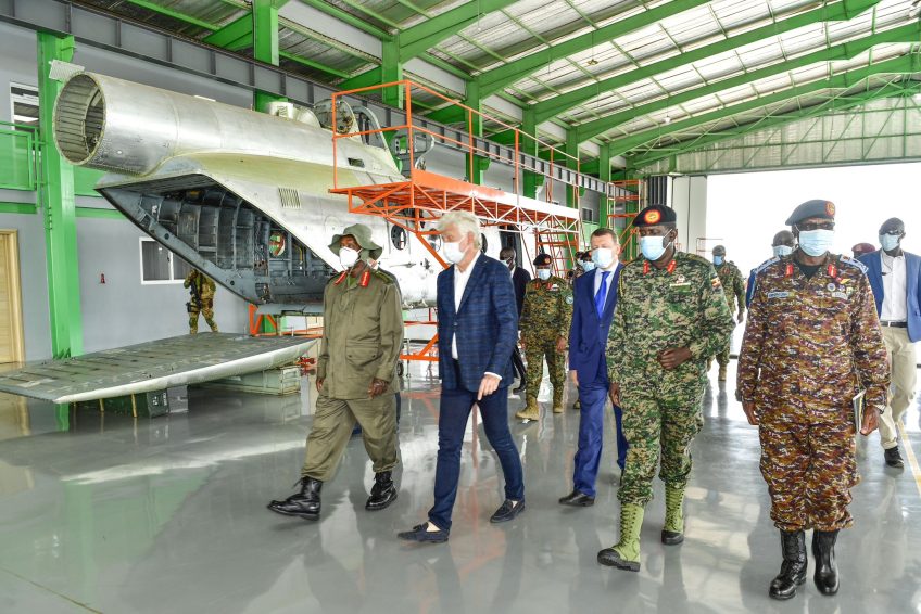 Museveni commissions first overhauled Russian helicopter in Africa