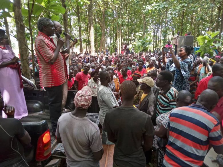 News in pictures from Oyam North as Akena campaigns for Dr Apio Otuko
