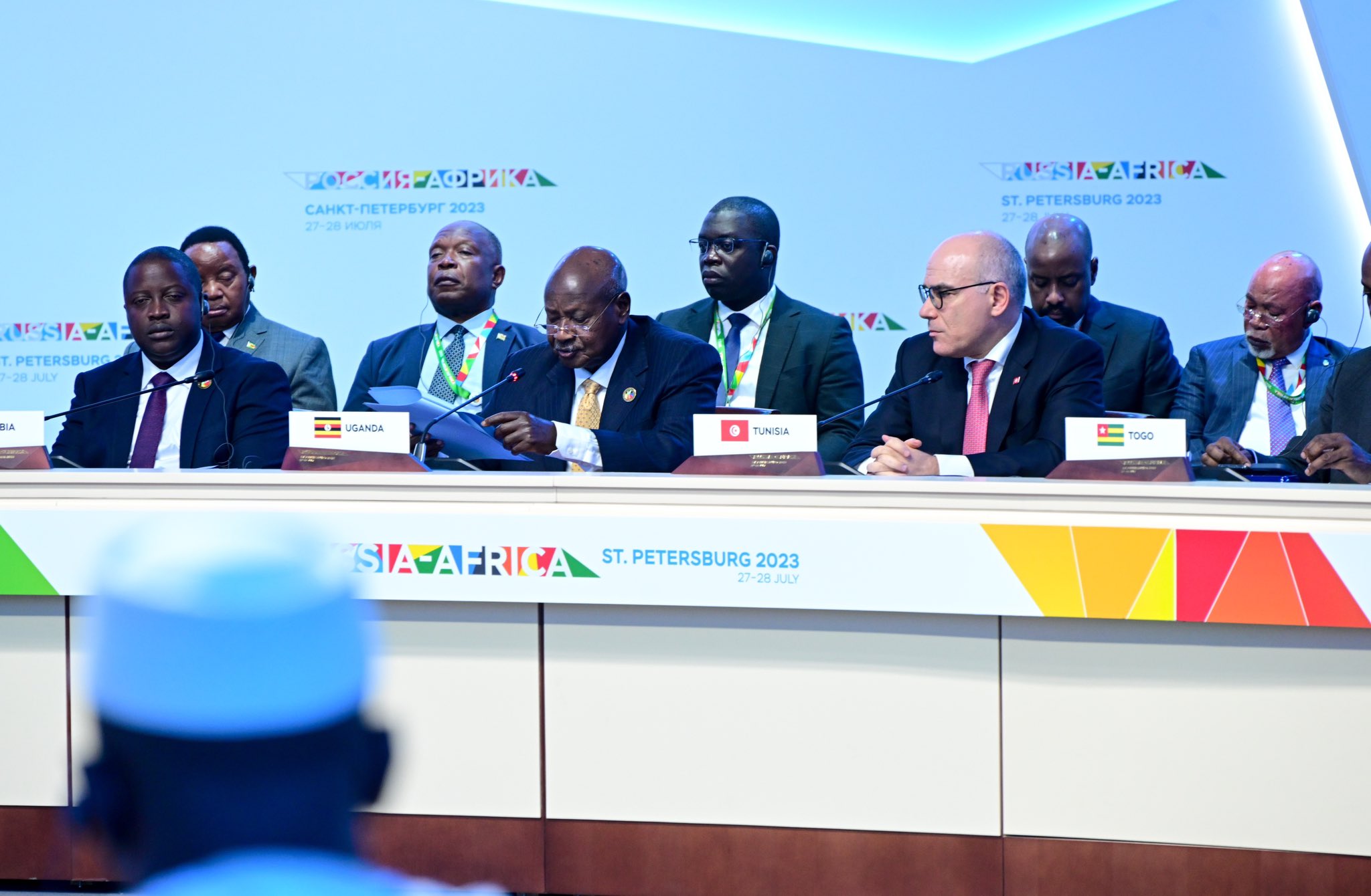 In Russia, Museveni tells Summit five factors that caused the defeat of imperialism