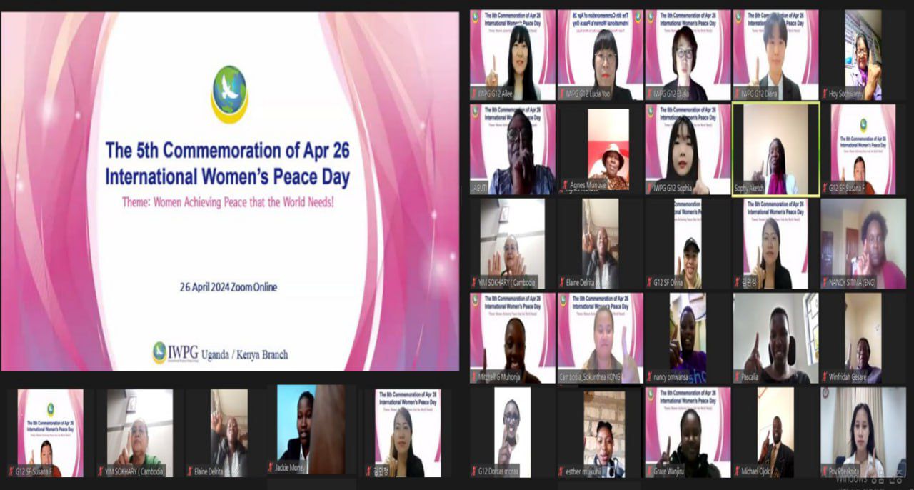 IWPG regional members Uganda, Kenya, and Cambodia commemorate International Women’s Peace Day
