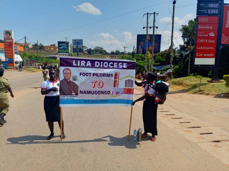 How Lango pilgrims entered Namugongo, triumphantly 