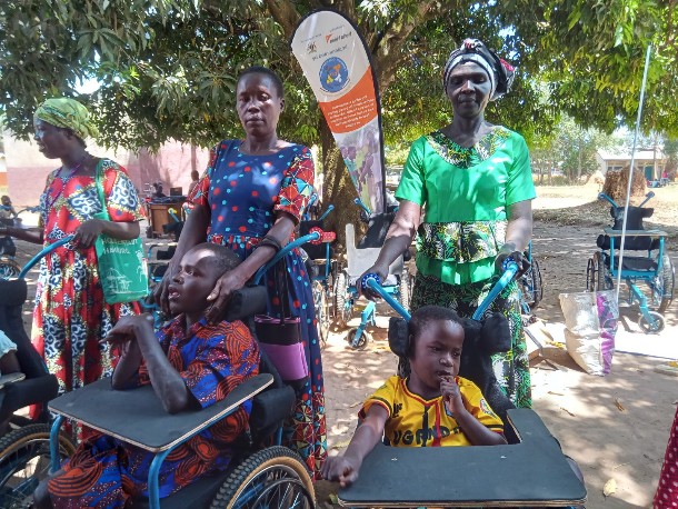 CFI distributes 35 CP wheelchairs with support from World Vision