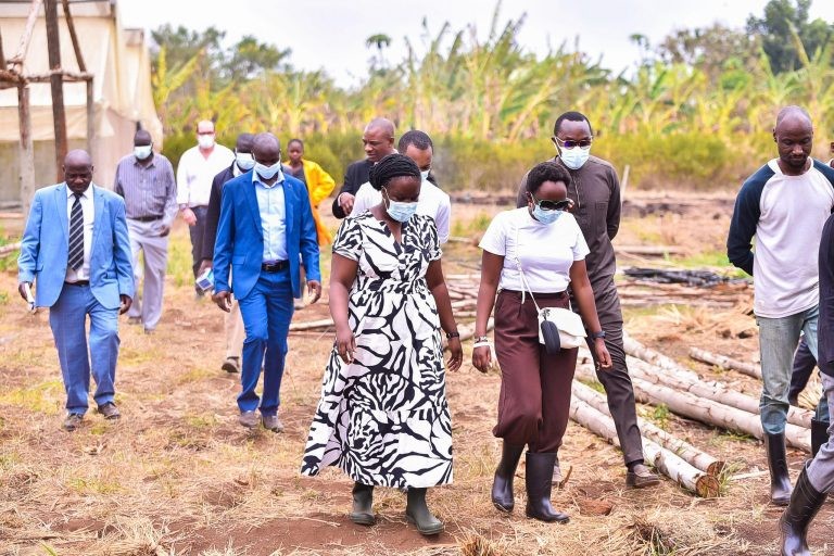 Kenya’s first daughter, Charlene Ruto, visits Abja farms in Oyam