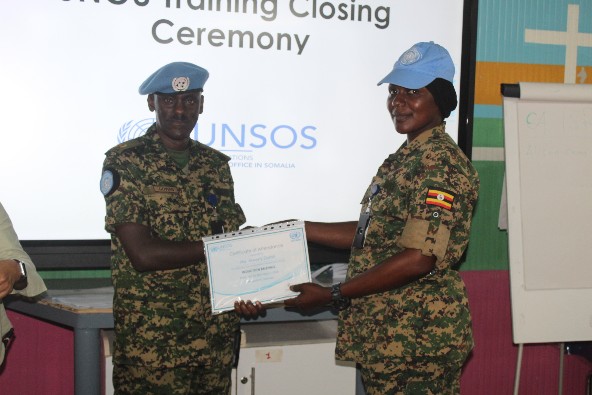 UPDF troops finish security and induction training in Somalia