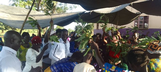 Okodo contributes to St James Akol CoU