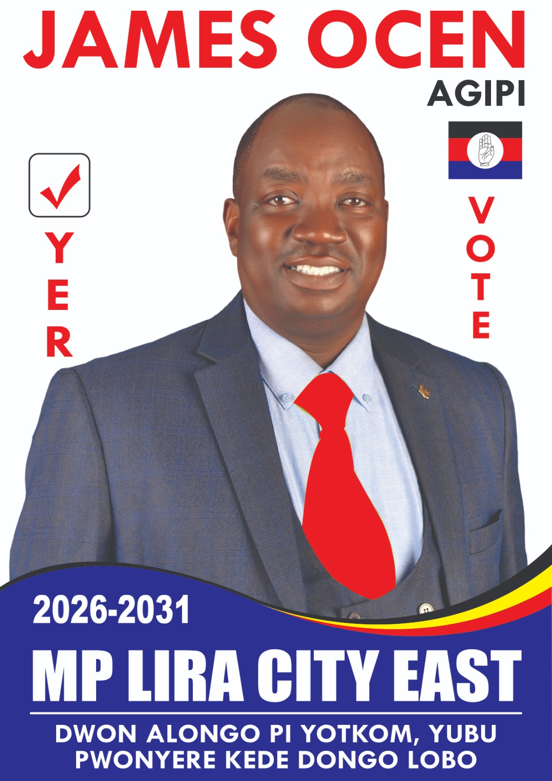 Ocen James “Agipi” picks UPC forms for Lira City East Division MP race