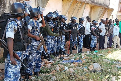 The containment of clashes between rival mayoral camps in Jinja City