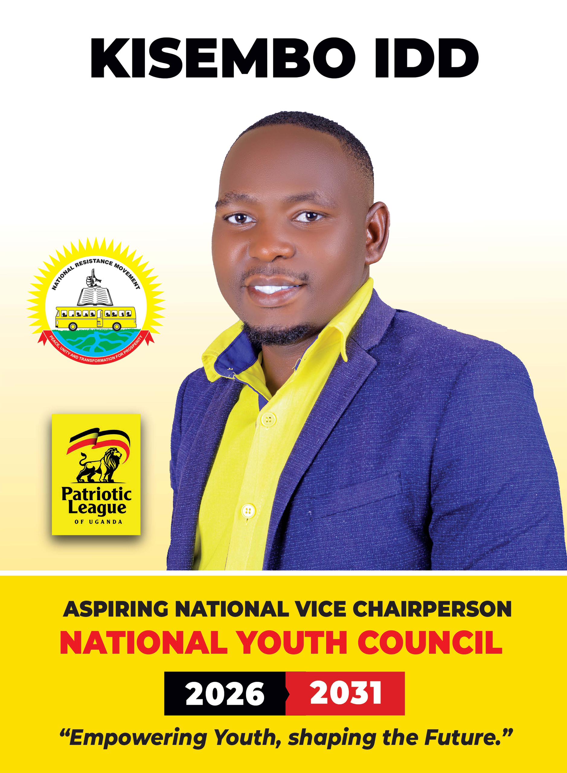 Kisembo Idd, aspirant for national youth vice chairperson, calls for unity