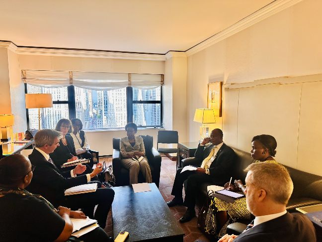 Minister Dr Aceng in New York for UNGA80