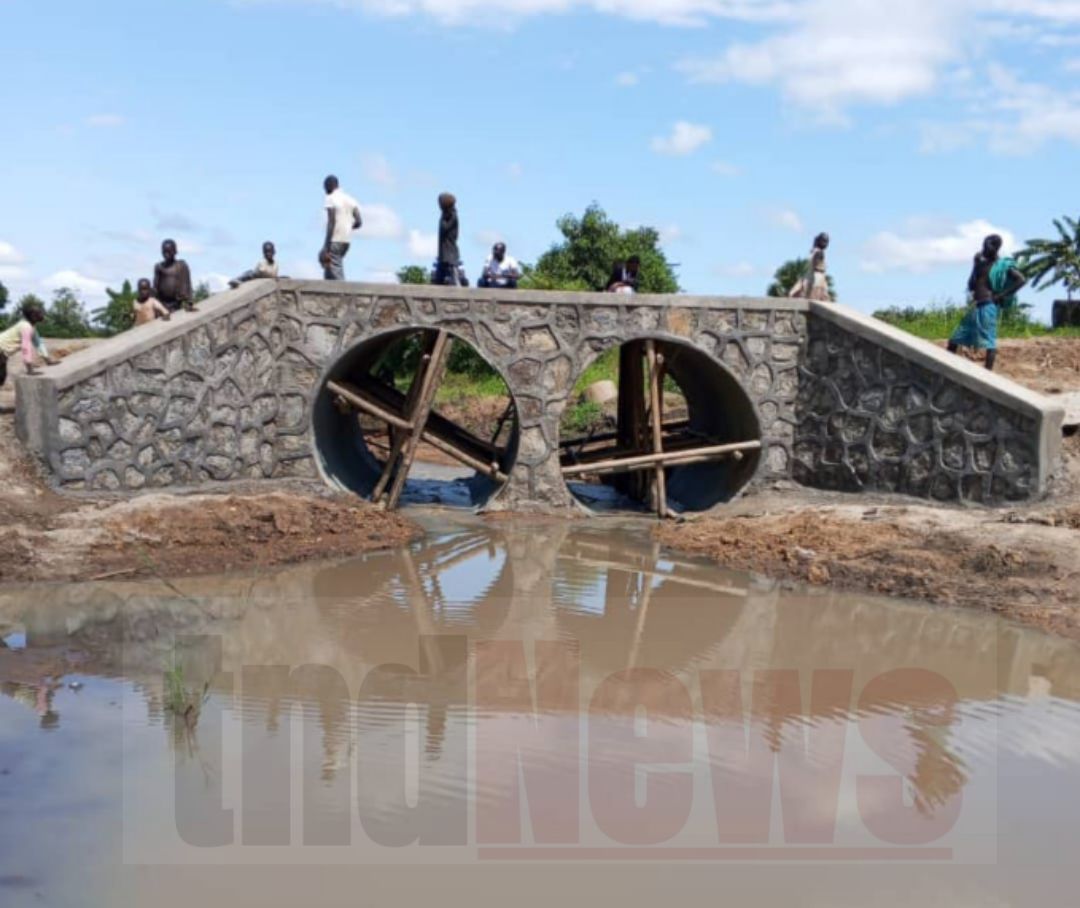 The flood-stopping bridge in Kole North.
