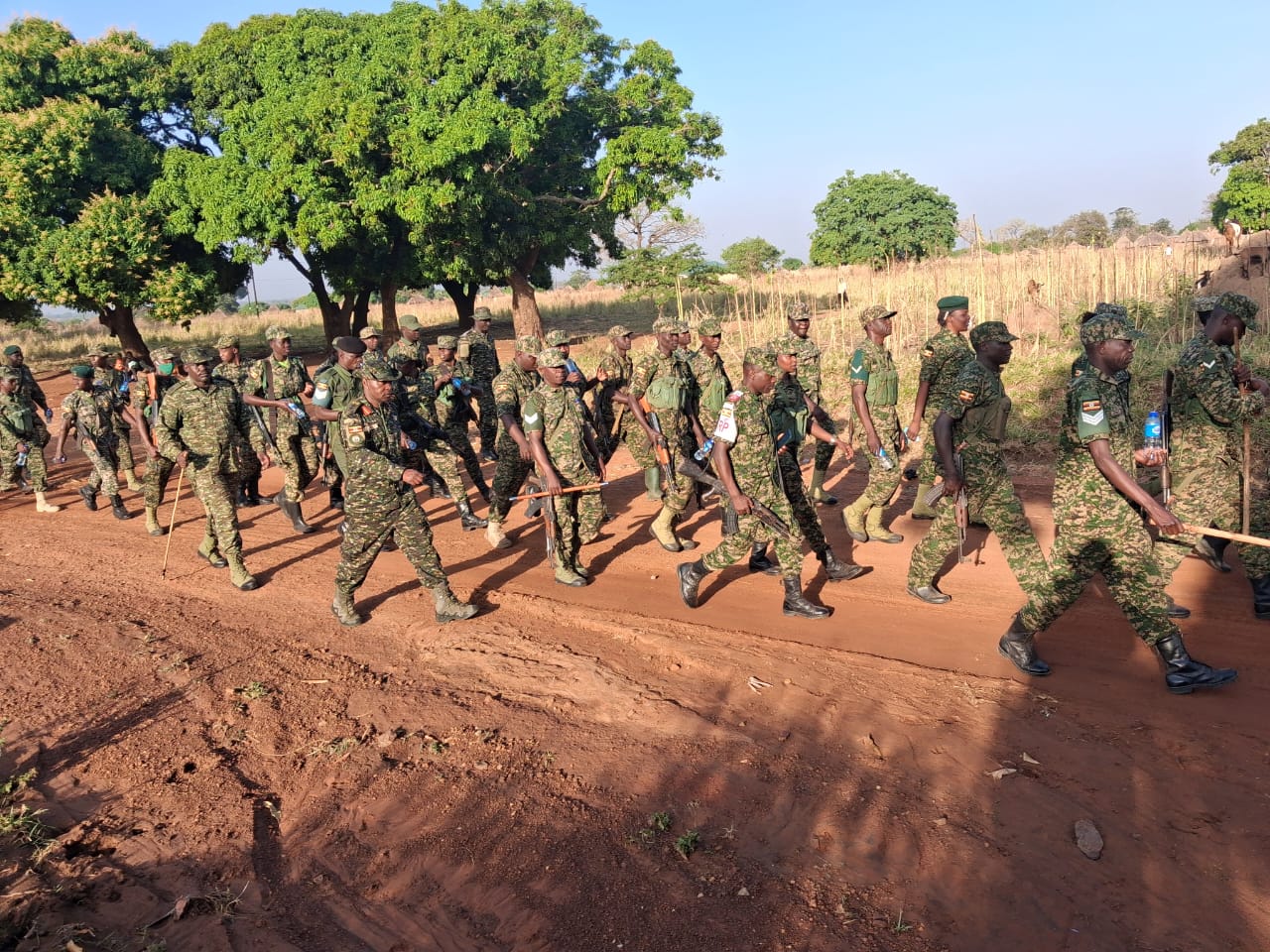 UPDF 5 infantry division conducts 30km route march