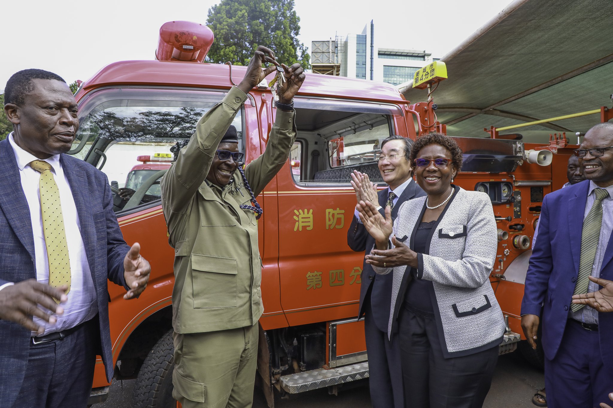 Japan donates 5 fire trucks to Uganda Police Force – Lira gets 1
