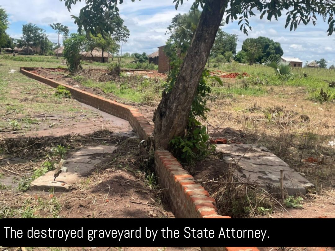 Gulu State Attorney Sarah Amony accused by Otwal residents of land grabbing, graveyard destruction 