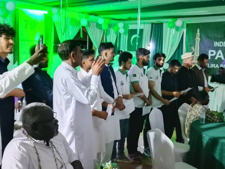 Pomps as Lira Pakistan Association members mark Pakistan’s 79th Independence Day