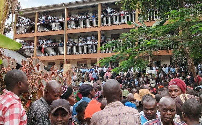 Bududa Secondary School students