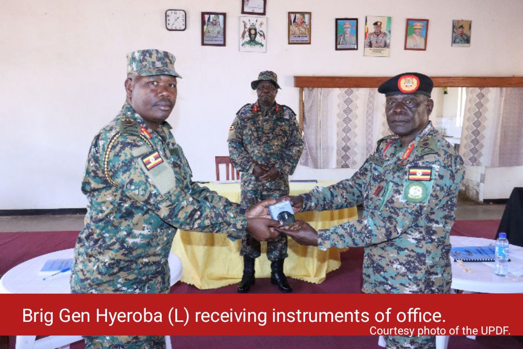 Brig Gen Hyeroba Walaka takes command of 3 infantry division