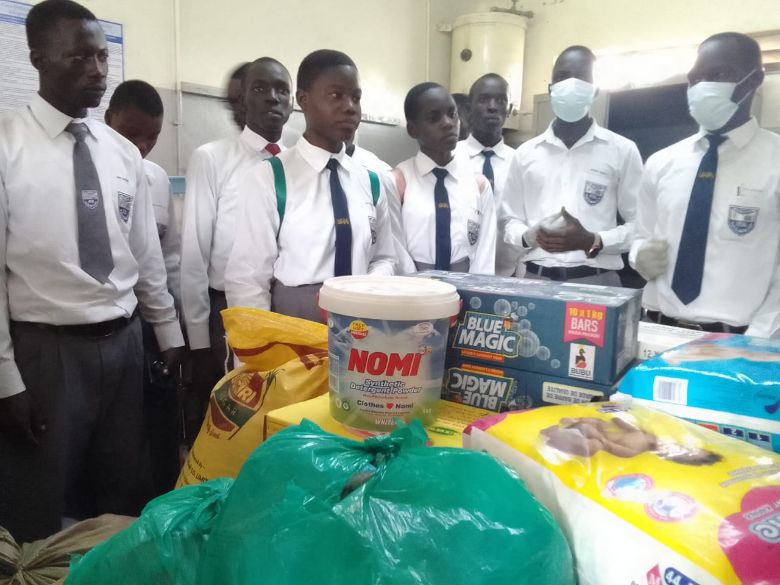 Dr Obote College students donate to malnourished babies at Lira regional referral hospital 1 Dr Obote College